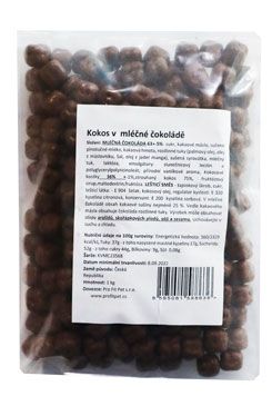 Kokos kostky v mléčné čokoládě 1kg