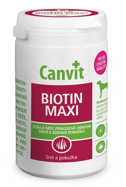 Canvit Biotin Maxi pro psy ochucený 230g